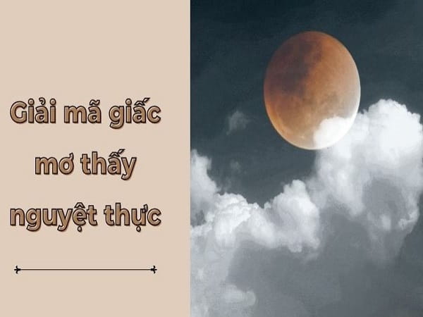 Ý nghĩa chung giấc mơ thấy nguyệt thực