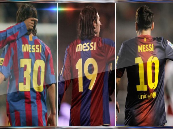 Khám phá số áo đầu tiên của Messi ở Barca và Argentina