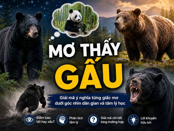 Mơ thấy gấu mang ý nghĩa gì?